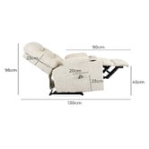 Living Fusion Towson Upholstered Massage Recliner Armchair