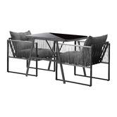 Living Fusion 2 Seater Hicks Outdoor Dining Table &amp; Chair Set