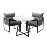 Living Fusion 2 Seater Hicks Outdoor Dining Table &amp; Chair Set