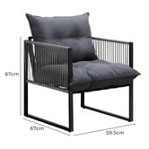 Living Fusion 2 Seater Hicks Outdoor Dining Table &amp; Chair Set