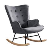 Living Fusion Sandy Velvet Rocking Chair