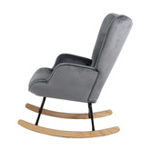 Living Fusion Sandy Velvet Rocking Chair