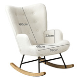 Living Fusion Priam Boucle Rocking Chair