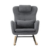 Living Fusion Clark Faux Sherpa Rocking Chair