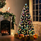 Living Fusion 180cm Holly Evergreen LED Christmas Tree