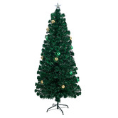 Living Fusion Bethany LED Fibre Optic Christmas Tree with Baubles