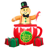 Living Fusion Nea Gingerbread Man LED Inflatable Christmas Decoration