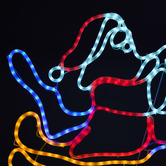 Living Fusion Yule Santa on Motorbike LED Christmas Light Display