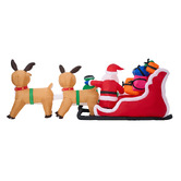 Living Fusion Teo Santa in Sleigh LED Inflatable Christmas Decoration