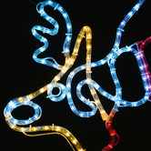 Living Fusion Polly Rocking Reindeer LED Christmas Light Display