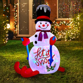 Living Fusion Frosty Snowman LED Inflatable Christmas Decoration