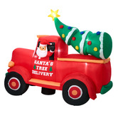 Living Fusion Meteo Santa's Truck LED Inflatable Christmas Decoration