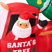 Living Fusion Meteo Santa's Truck LED Inflatable Christmas Decoration