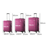 Living Fusion 3 Piece Dryden Lightweight Suitcase Set