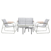 Living Fusion 4 Seater Light Grey Lina Outdoor Lounge Set