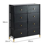 Living Fusion Burke 8 Drawer Chest