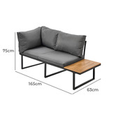 Living Fusion 6 Seater Anie Outdoor Dining Set