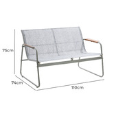 Living Fusion 4 Seater Light Grey Lina Outdoor Lounge Set