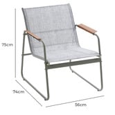 Living Fusion 4 Seater Light Grey Lina Outdoor Lounge Set