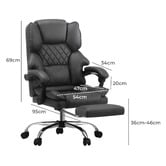 Living Fusion Kylian Executive Chair with Footrest