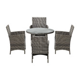 Living Fusion 4 Seater Gould Outdoor Dining Table &amp; Chair Set