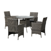 Living Fusion 4 Seater Gould Outdoor Dining Table &amp; Chair Set