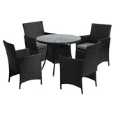 Living Fusion 4 Seater Gould Outdoor Dining Table &amp; Chair Set