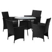 Living Fusion 4 Seater Gould Outdoor Dining Table &amp; Chair Set