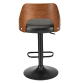 Living Fusion Darby Faux Leather Adjustable Bar Stools