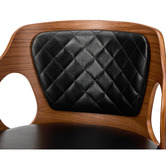 Living Fusion Yosef Faux Leather Adjustable Bar Stools
