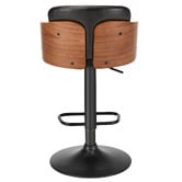 Living Fusion Layne Faux Leather Adjustable Bar Stools