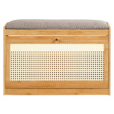 Living Fusion 70cm Reine Bamboo Shoe Storage Bench