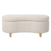 Living Fusion Eoin Teddy Storage Ottoman Bench