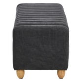 Living Fusion Corwin Linen-Look Storage Ottoman Bench
