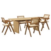 Living Fusion 4 Seater Wyatt Dining Table &amp; Chair Set