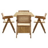 Living Fusion 4 Seater Wyatt Dining Table &amp; Chair Set