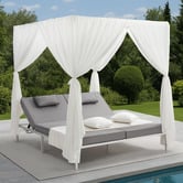 Living Fusion Bella Double Sun Lounge with Canopy