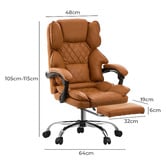 Living Fusion Kylian Executive Chair with Footrest