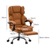 Living Fusion Kylian Executive Chair with Footrest