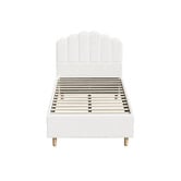 Living Fusion White Ellora Boucle Kid's Bed Frame