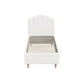 Living Fusion White Ellora Boucle Kid's Bed Frame