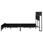 Living Fusion Aly Faux Leather Bed with LED &amp; Drawers