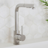 Living Fusion Parker 440mm Single Stainless Steel Kitchen Sink &amp; Mixer Package