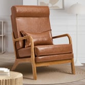 Living Fusion Mayfield Faux Leather Armchair