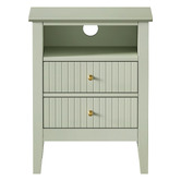 Living Fusion Andes 2 Drawer &amp; Shelf Bedside Table