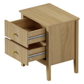 Living Fusion Andes 2 Drawer Bedside Table