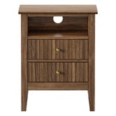 Living Fusion Andes 2 Drawer &amp; Shelf Bedside Table