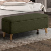 Living Fusion Robin Eucalyptus Wood Storage Ottoman Bench