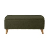 Living Fusion Robin Eucalyptus Wood Storage Ottoman Bench