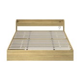 Living Fusion Natural Cassandra Bed with USB Port &amp; Drawers